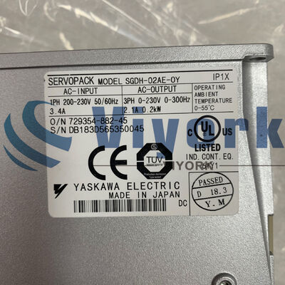 Yaskawa SGDH-02AE-OY SERVO DRIVE 3.4AMP 230V NEW